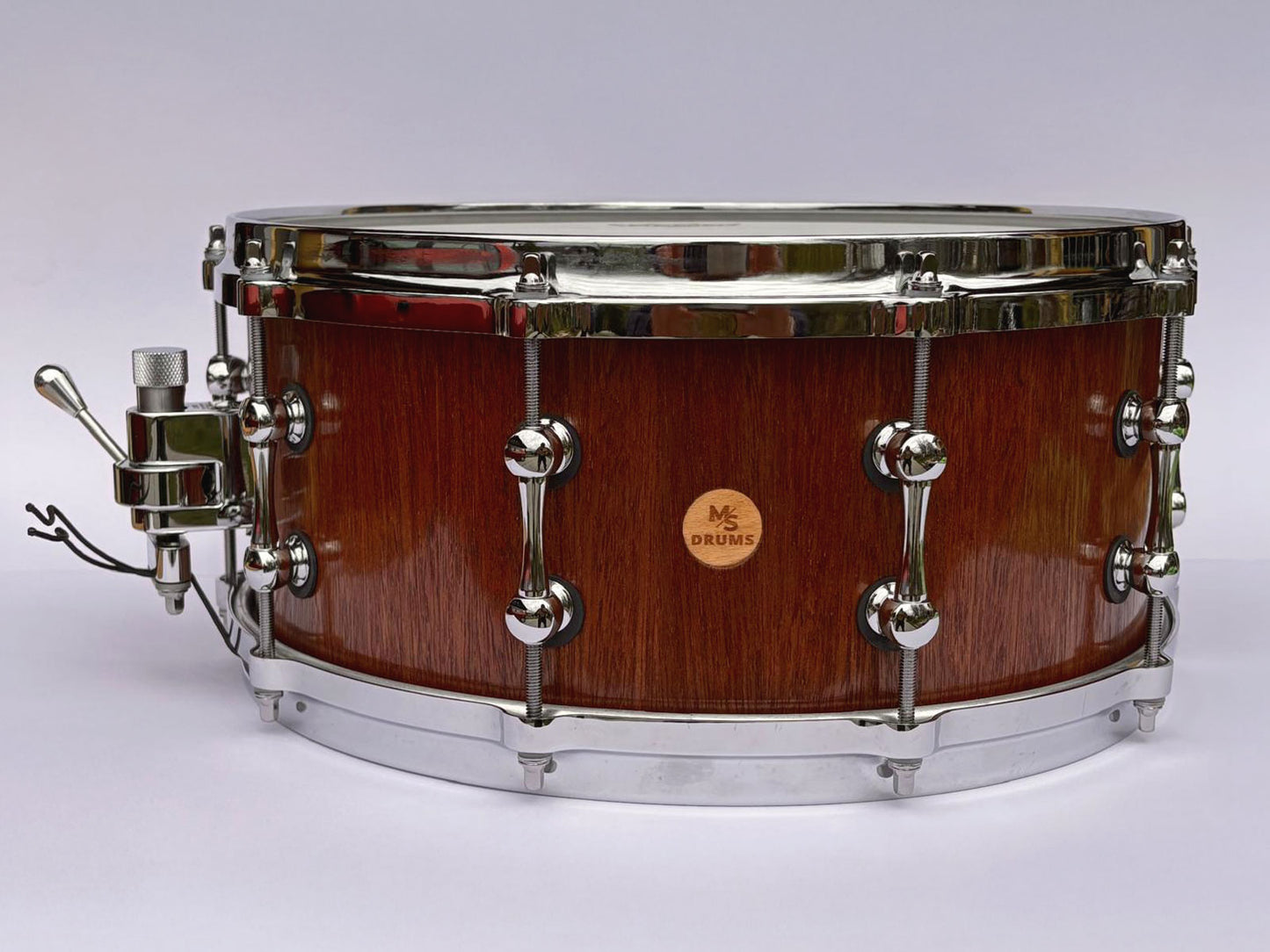 14" x 5" Makoré MS Stave Snare – handgefertigt in Deutschland