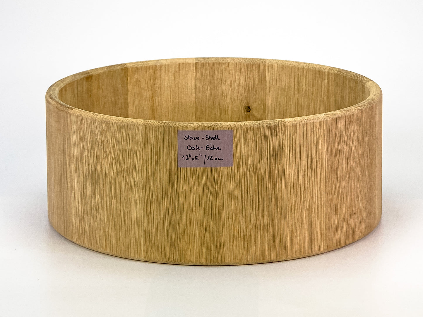 Eiche/Oak Stave-Snarekessel 13" x 5", "One of a Kind" 12 mm Baseball-Edge