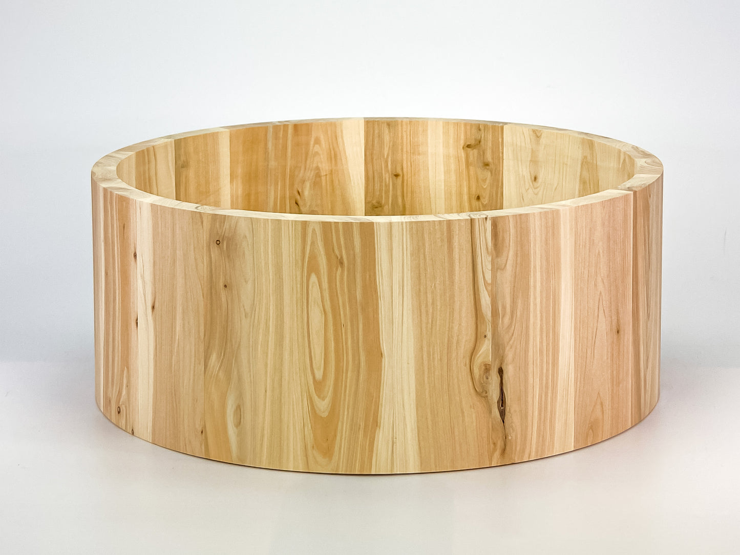 Wacholder/Juniper Stave-Snarekessel 14" x 5,5", "One of a Kind" 15 mm