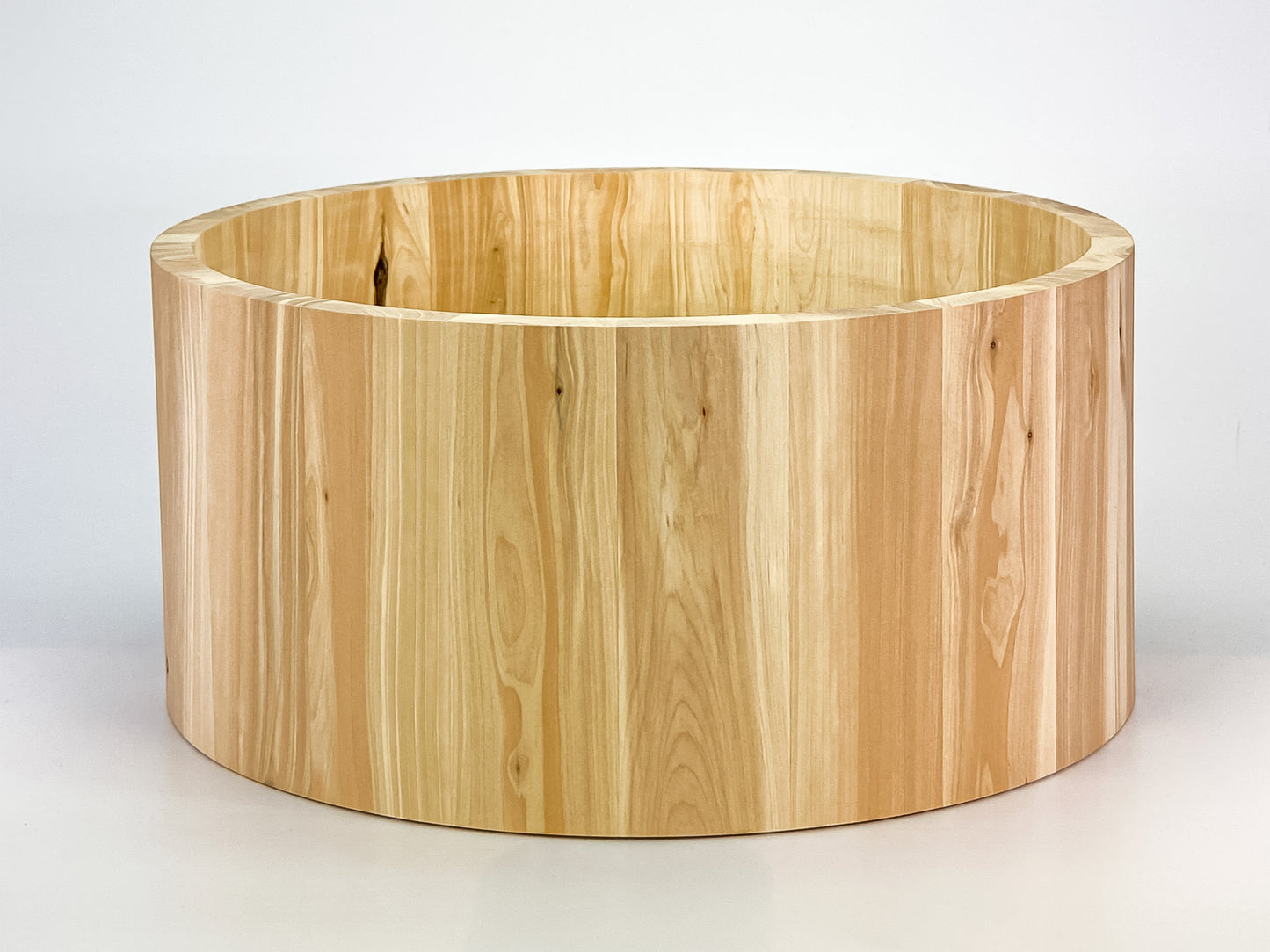 Wacholder/Juniper Stave-Snarekessel 14" x 6,5", "One of a Kind" 15 mm