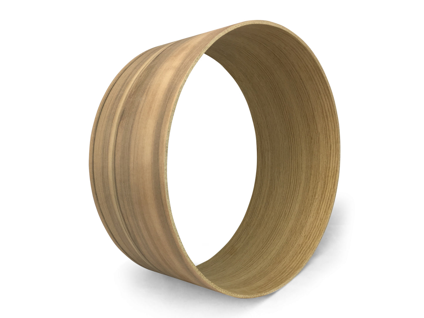 14" x 5,5" Snare-Kessel, Eiche mit Indischem Apfelbaum Furnier